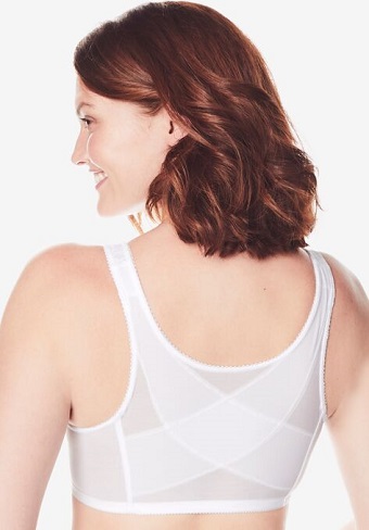 back support bras with front closure
